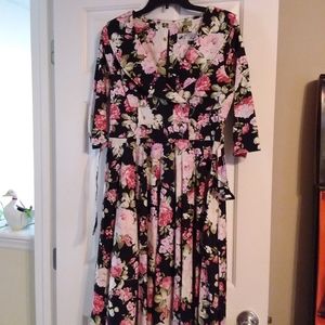 Flowery Swing Dress
